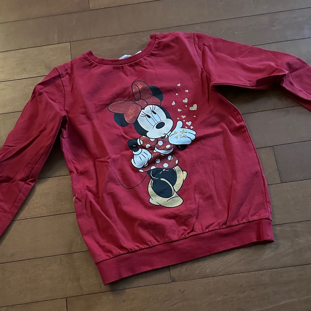 H&M Red Minnie Mouse Kids Sweatshirt